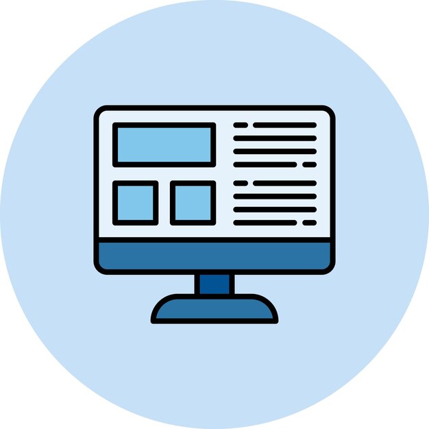 Web Layout Flat Illustration