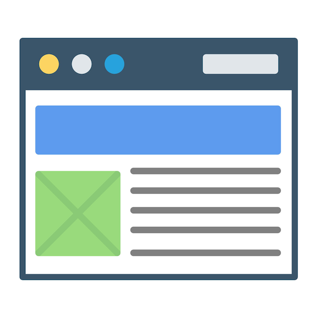 Web Layout Vector Illustration Style