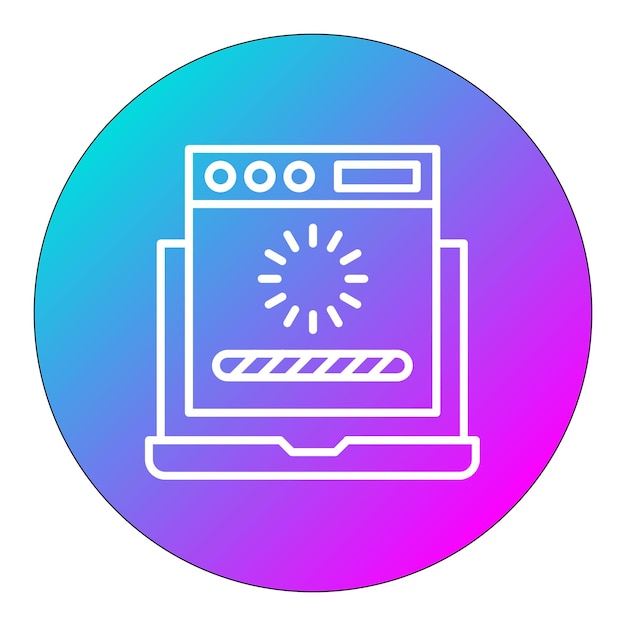 Web Loading vector icon Can be used for Coding and Development iconset