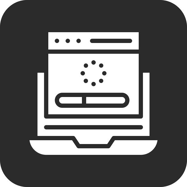 Web Loading vector icon illustration of Coding and Development iconset