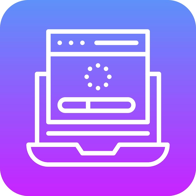 Web Loading vector icon illustration of Coding and Development iconset
