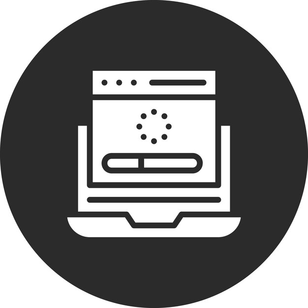 Web Loading vector icon illustration of Coding and Development iconset