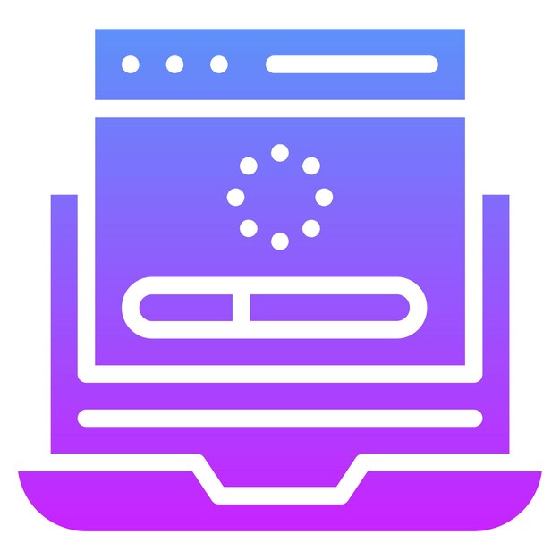 Web Loading vector icon illustration of Coding and Development iconset
