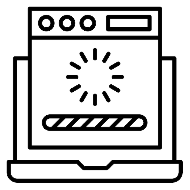 Web Loading Vector Illustration Style
