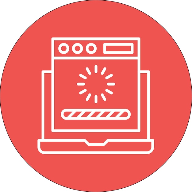 Web Loading Vector Illustration Style