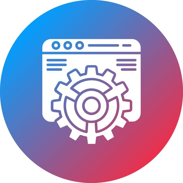 web maintenance icon vector image can be used for marketing