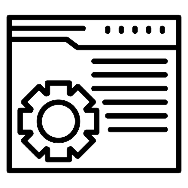 Web Maintenance vector icon illustration of Marketing iconset