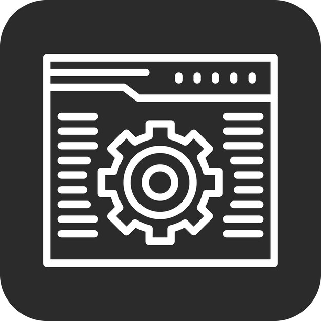 Web Management vector icon illustration of Marketing iconset