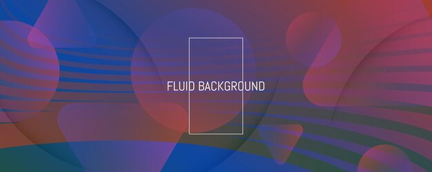 Web page template wave lines and abstract geometric shapes