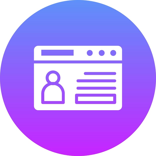 Web Portfolio vector icon illustration of SEO and SEM iconset
