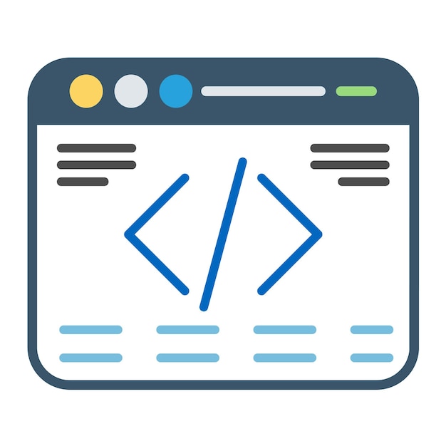 web programming flat illustration