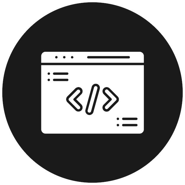 Web Programming vector icon Can be used for Learning iconset