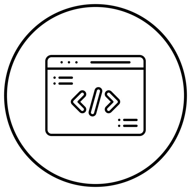 Web Programming vector icon Can be used for Learning iconset
