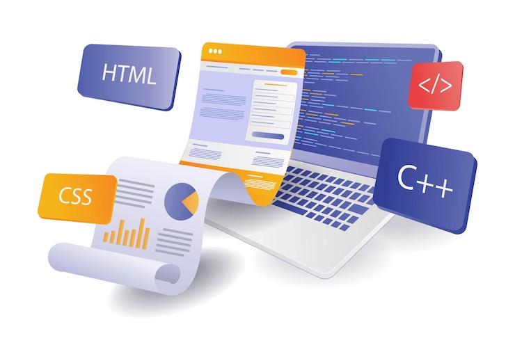 Vektör web sayfası yerleşimi için programlama dili