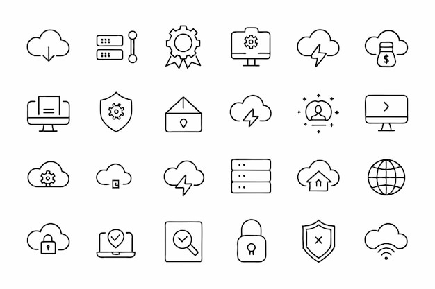 Web Security Icon Set