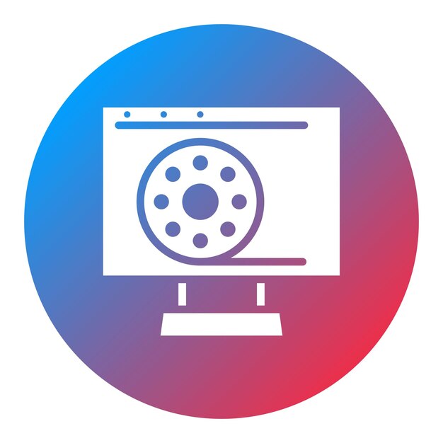 Web Series icon vector image Can be used for New Media