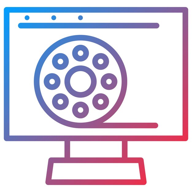 Web Series icon vector image Can be used for New Media