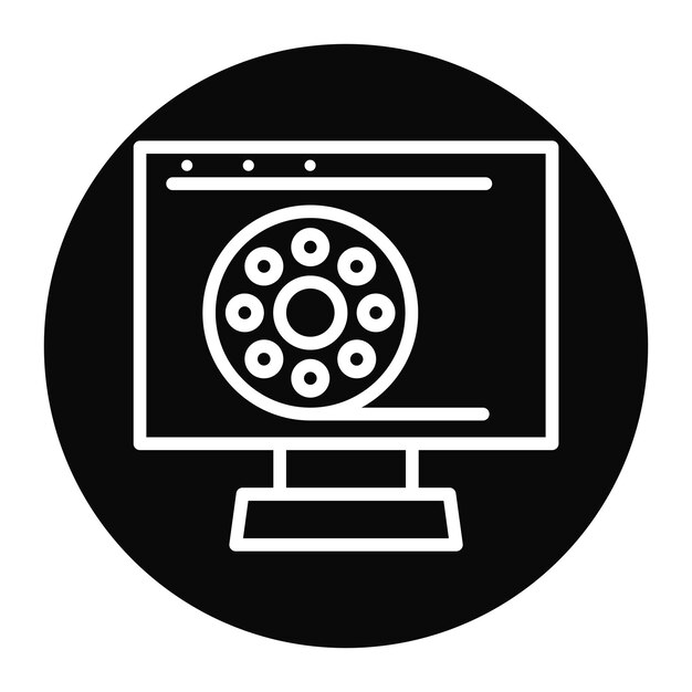 Web Series icon vector image Can be used for New Media