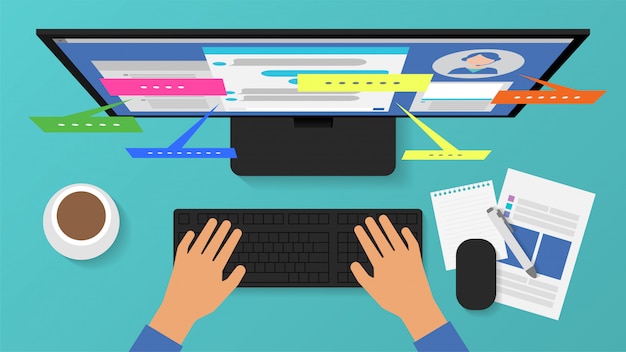 Web sitesinde canlı sohbet