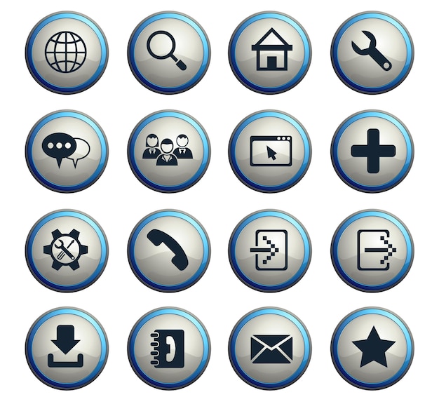 Web tools web icons for user interface design