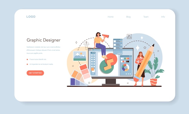 Webbanner til designer eller landing page annonce designer eller grafisk illustrator