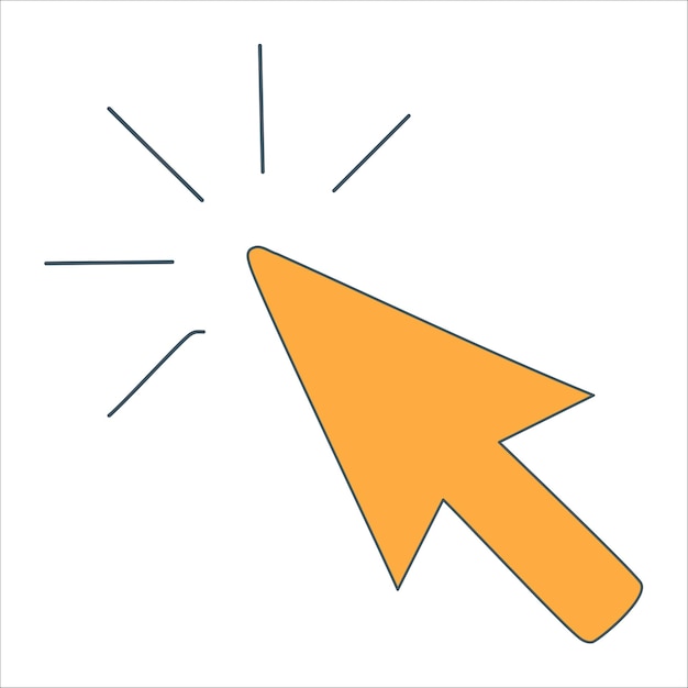 Webclick icon button symbol pointer tap mouse arrow interface cursor hand design graphic