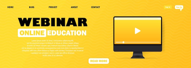 webinar used for distance education
