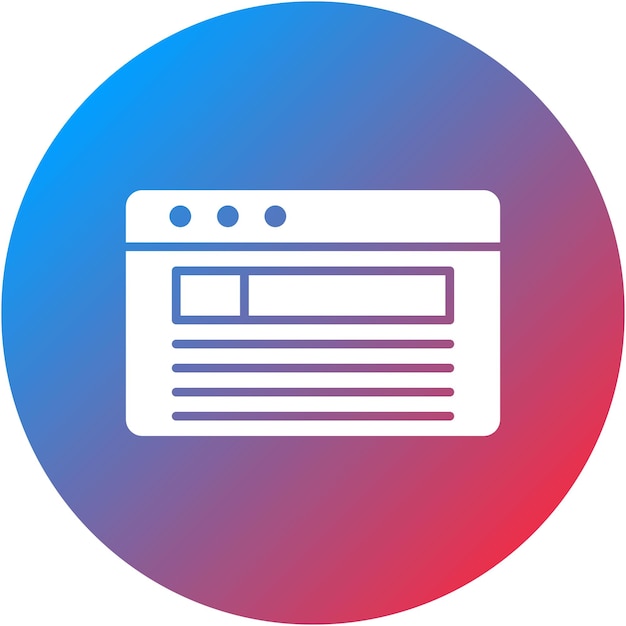 webpage icon vector image can be used for user interface