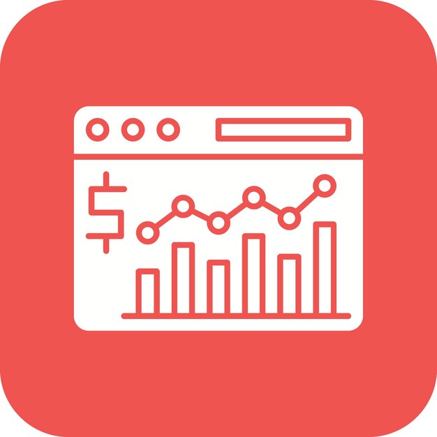 Website Analytics vector icon Can be used for Banking and Finance iconset