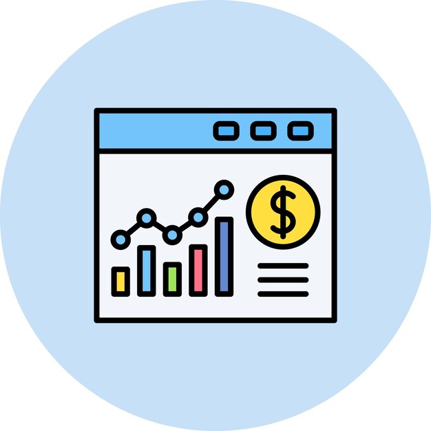 Website Bar Graph icon vector image Can be used for SEO and SEM
