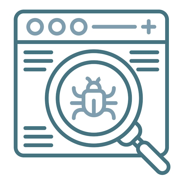 Website Bug Flat Illustration