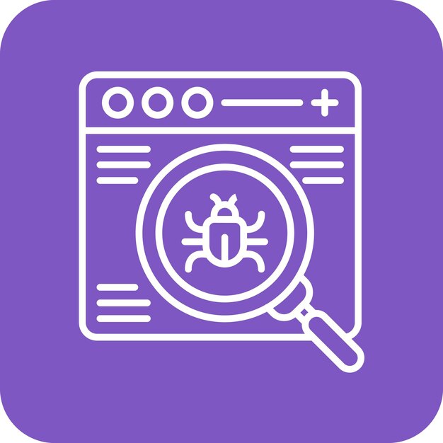 Website Bug icon vector image Can be used for Computer Programming