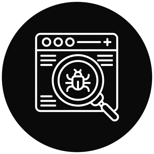 Website Bug icon vector image Can be used for Computer Programming