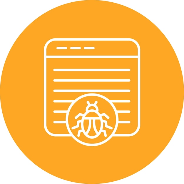 website bug icon vector image can be used for cyber security