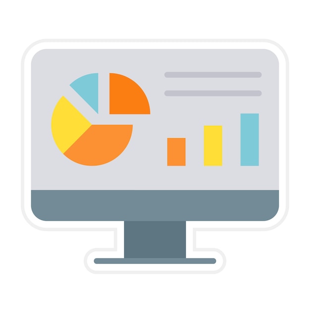 Website Dashboard Flat Illustration