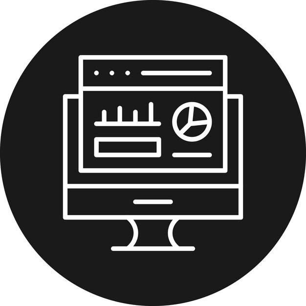 website dashboard vector icon can be used for web hosting iconset