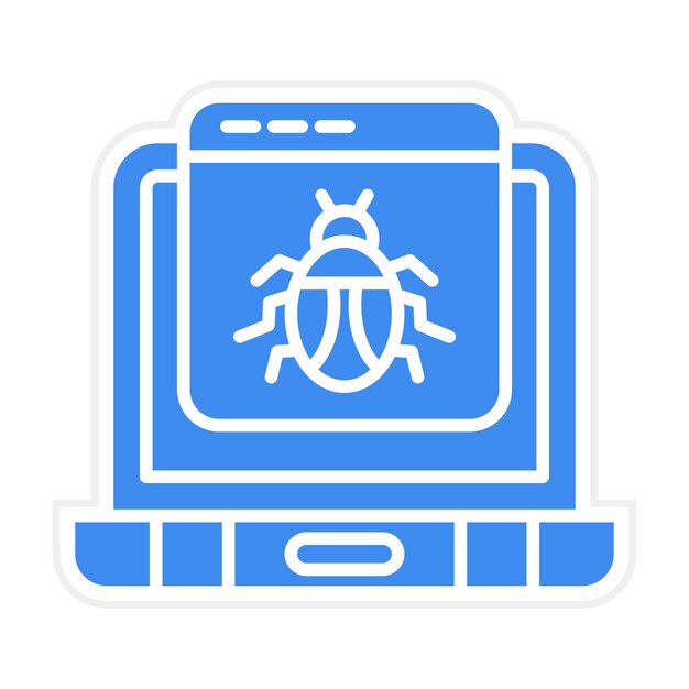 website hacked icon vector image can be used for cyber security