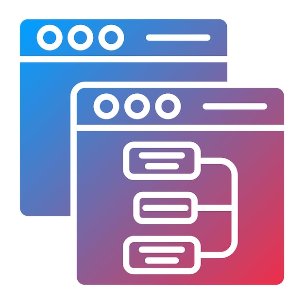 Website Hierarchy icon vector image Can be used for Computer Programming