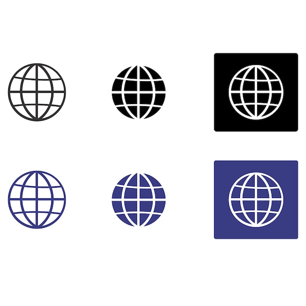 Website icon Internet website icon set