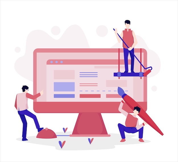 website illustration vector design