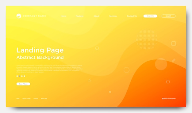 Website Landing Page Background, Modern Abstract Style