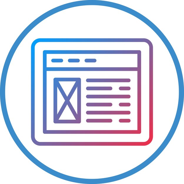 Website Layout Icon Style