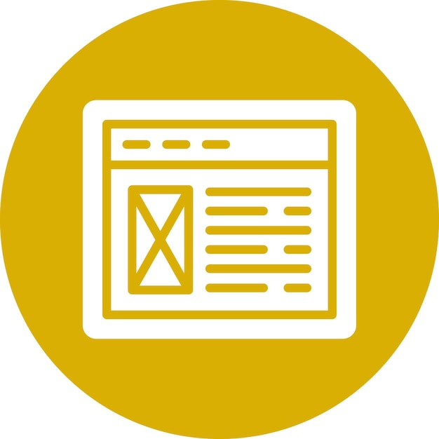 Website Layout Icon Style