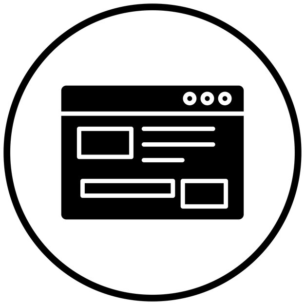 Website Layout Icon Style