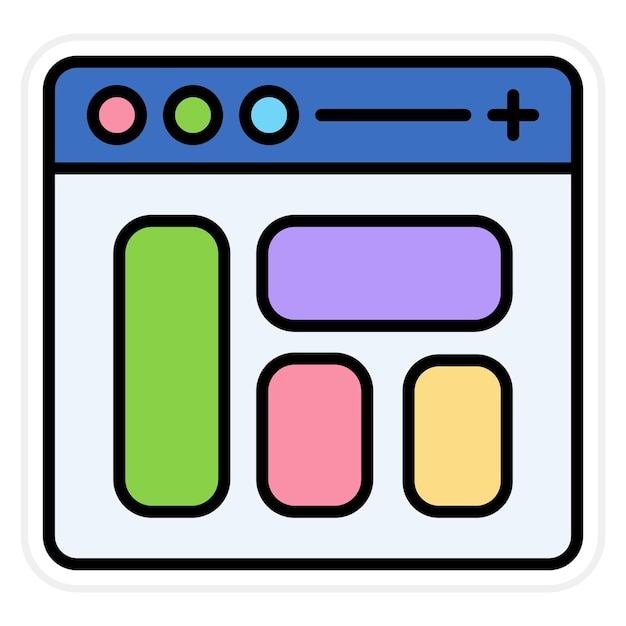 Website Layout icon vector image Can be used for Computer Programming