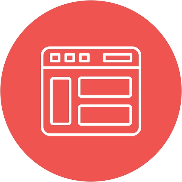 Website Layout Vector Illustration Style