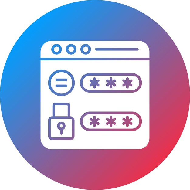 Website Password icon vector image Can be used for Security