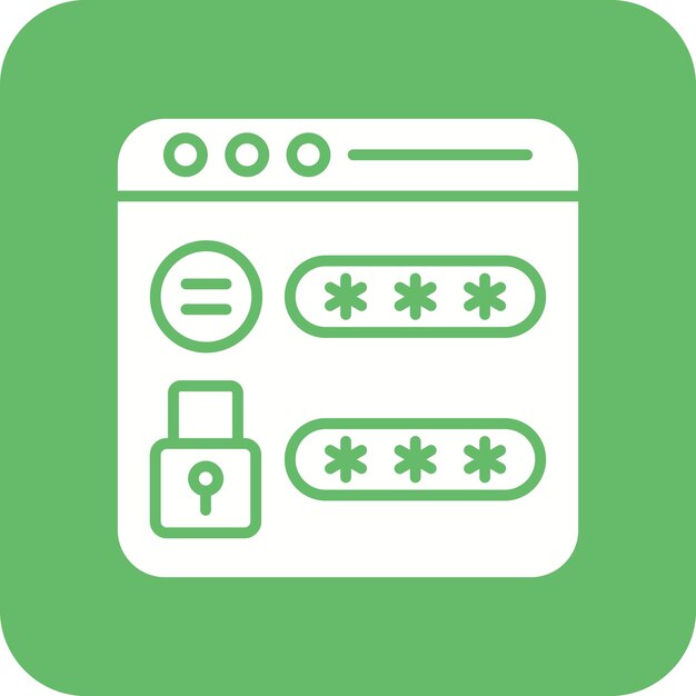 Website Password icon vector image Can be used for Security