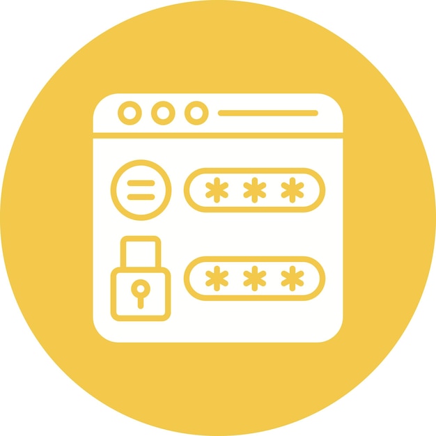 Website Password icon vector image Can be used for Security