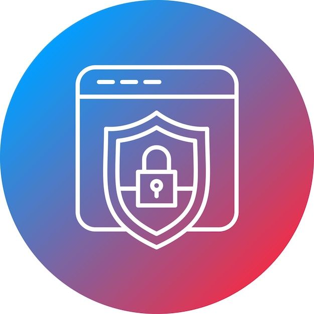 Website Security icon vector image Can be used for Cyber Security
